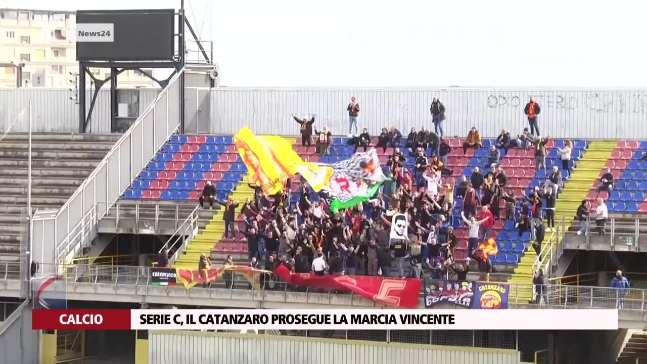 Serie C, il Catanzaro prosegue la marcia vincente