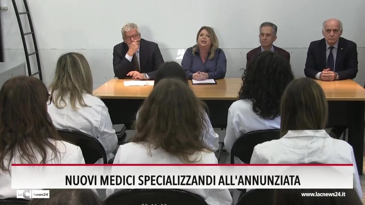 Nuovi medici specializzandi nelle corsie dell'Annunziata