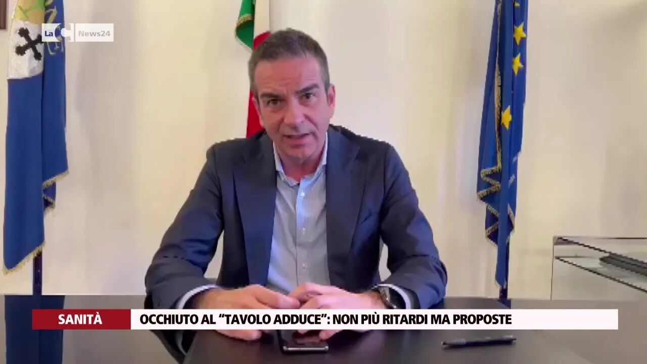 Occhiuto al “tavolo adduce”: non più ritardi ma proposte