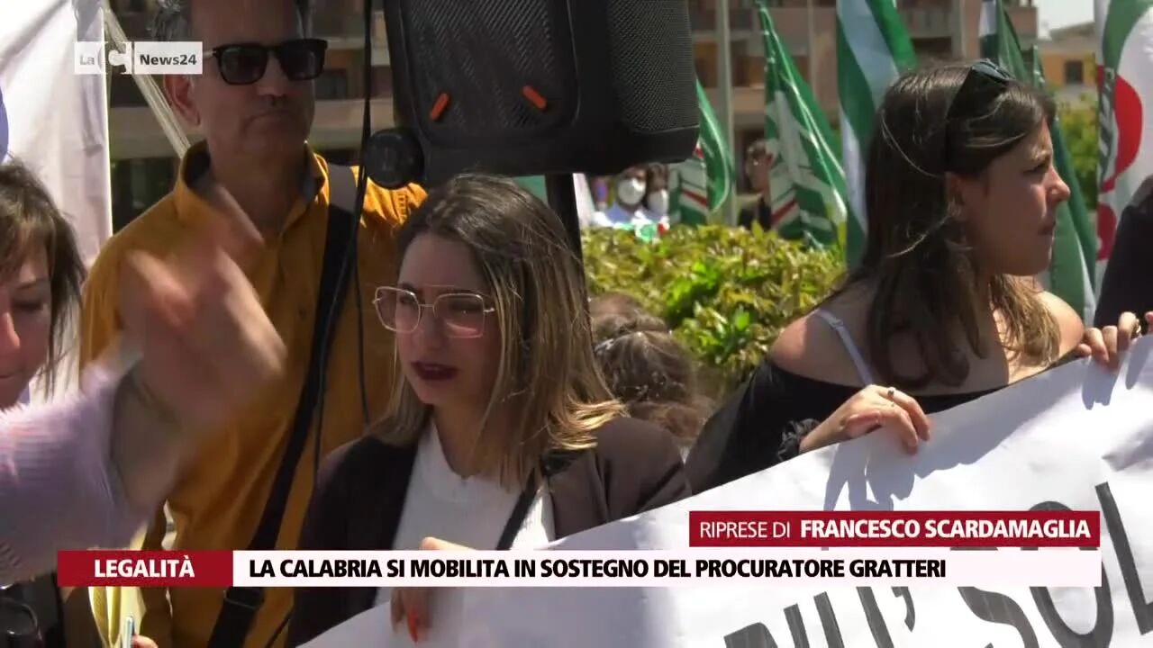 La Calabria si mobilita in sostegno del procuratore Gratteri