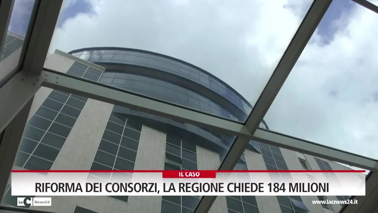 Riforma dei consorzi, la Regione chiede 184 milioni