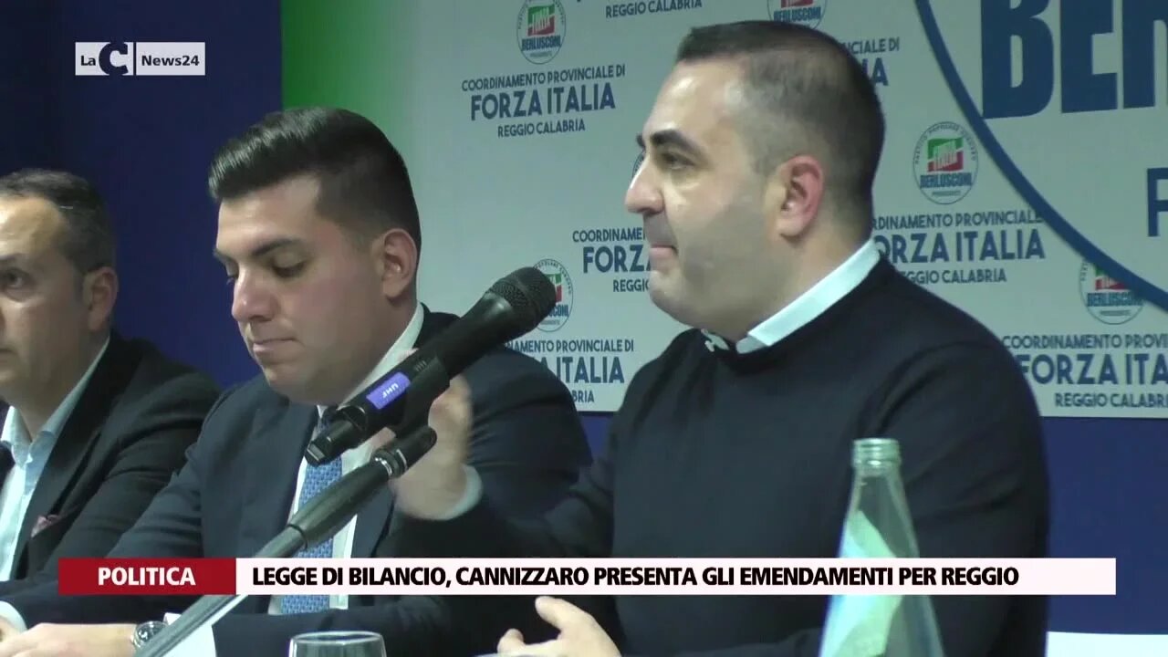 Legge di Bilancio, Cannizzaro presenta gli emendamenti per Reggio