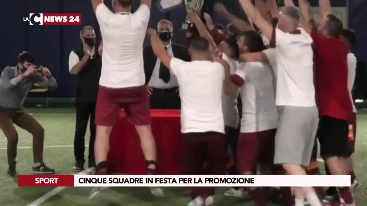 Cinque squadre in festa per la promozione