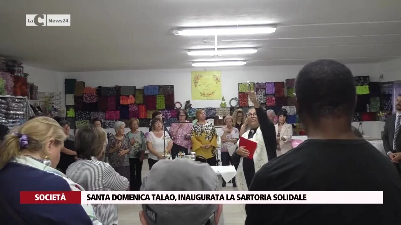 Santa Domenica Talao, inaugurata la sartoria solidale