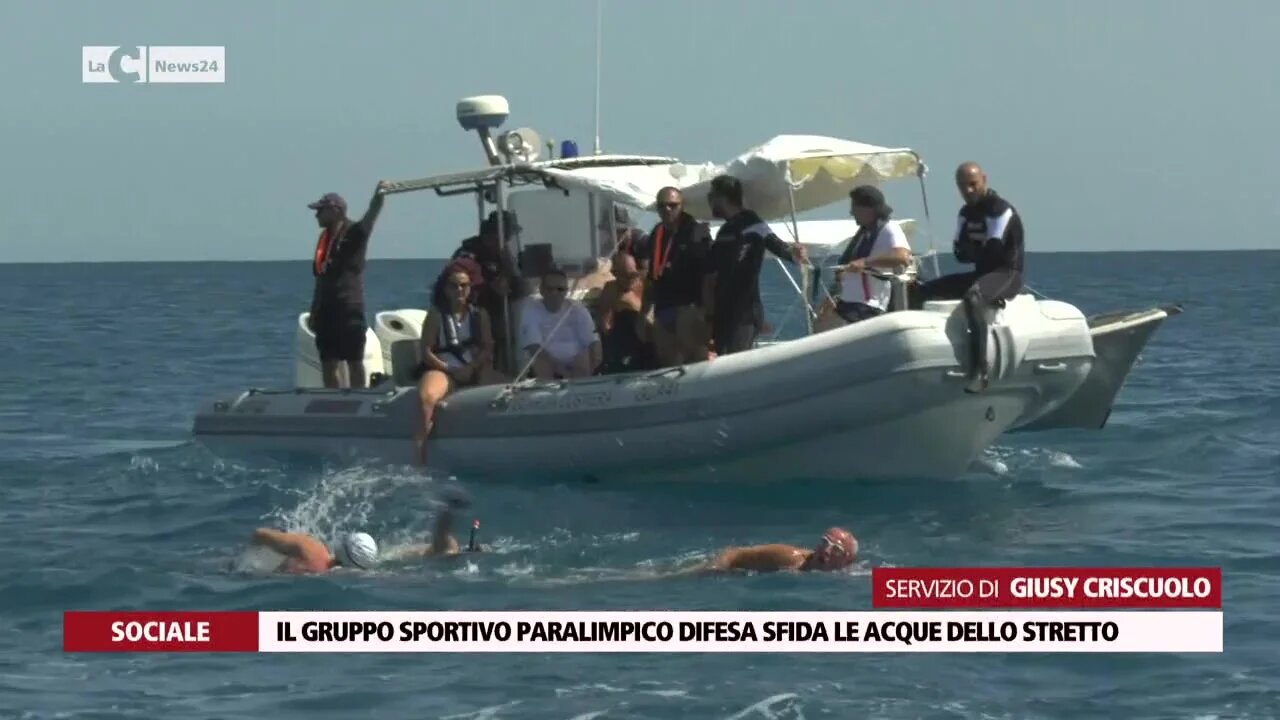 Il Gruppo Sportivo Paralimpico Difesa sfida le acque dello Stretto