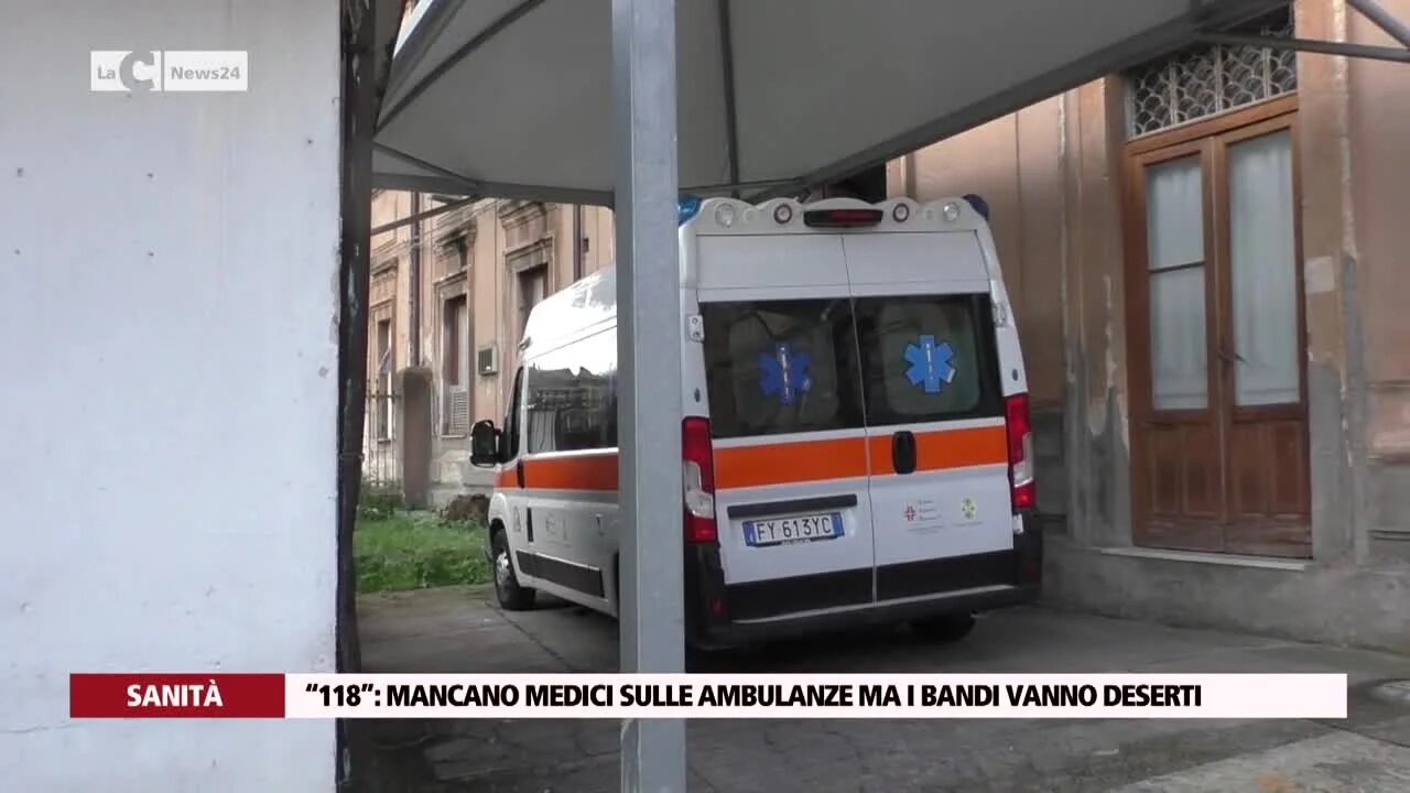 “118”, mancano medici sulle ambulanze ma i bandi vanno deserti