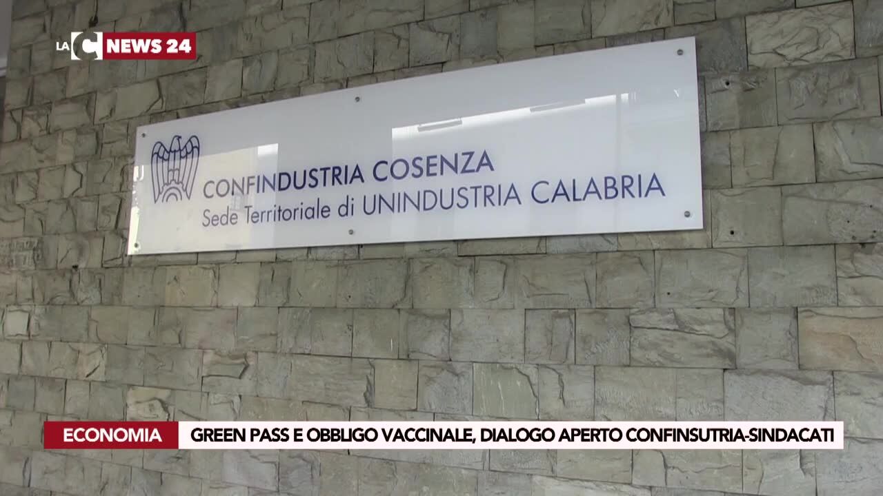 Green pass e obbligo vaccinale, dialogo aperto Confinsutria-sindacati