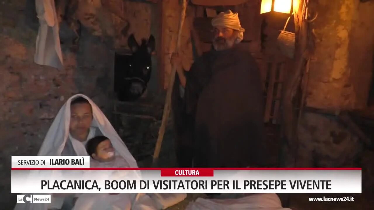 Placanica, boom di visitatori per il presepe vivente