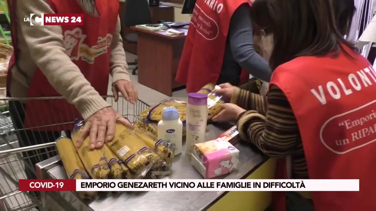 Reggio, emporio Genezareth vicino alle famiglie in difficoltà