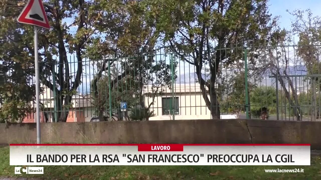 Il bando per la rsa \"San Francesco\" preoccupa la Cgil