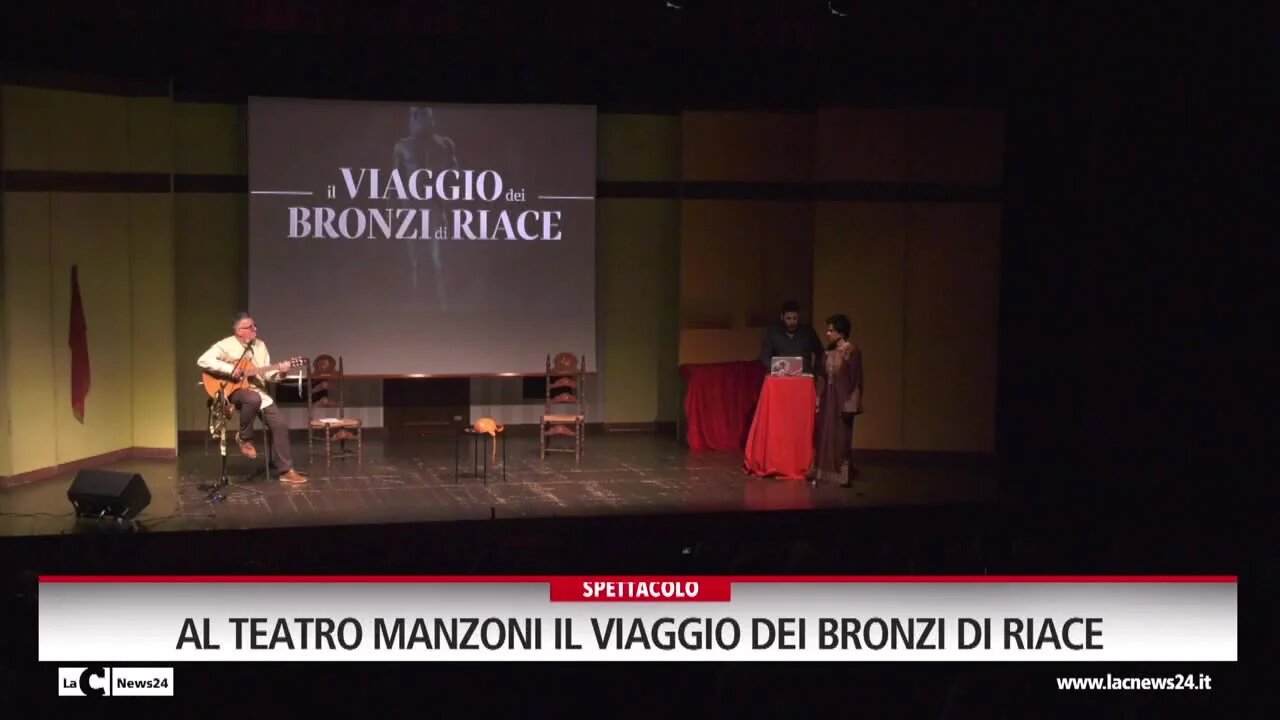 Al teatro Manzoni il viaggio dei Bronzi di Riace