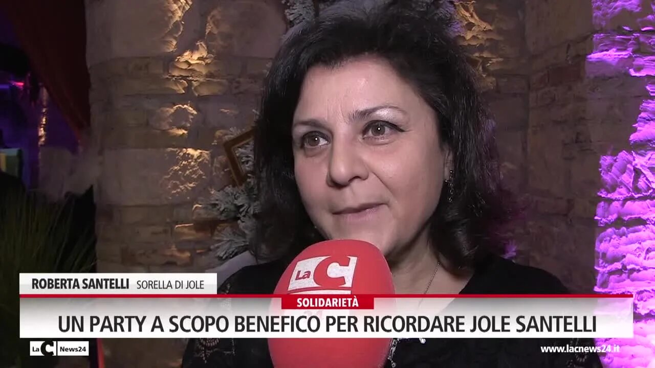 Un party a scopo benefico per ricordare Jole Santelli