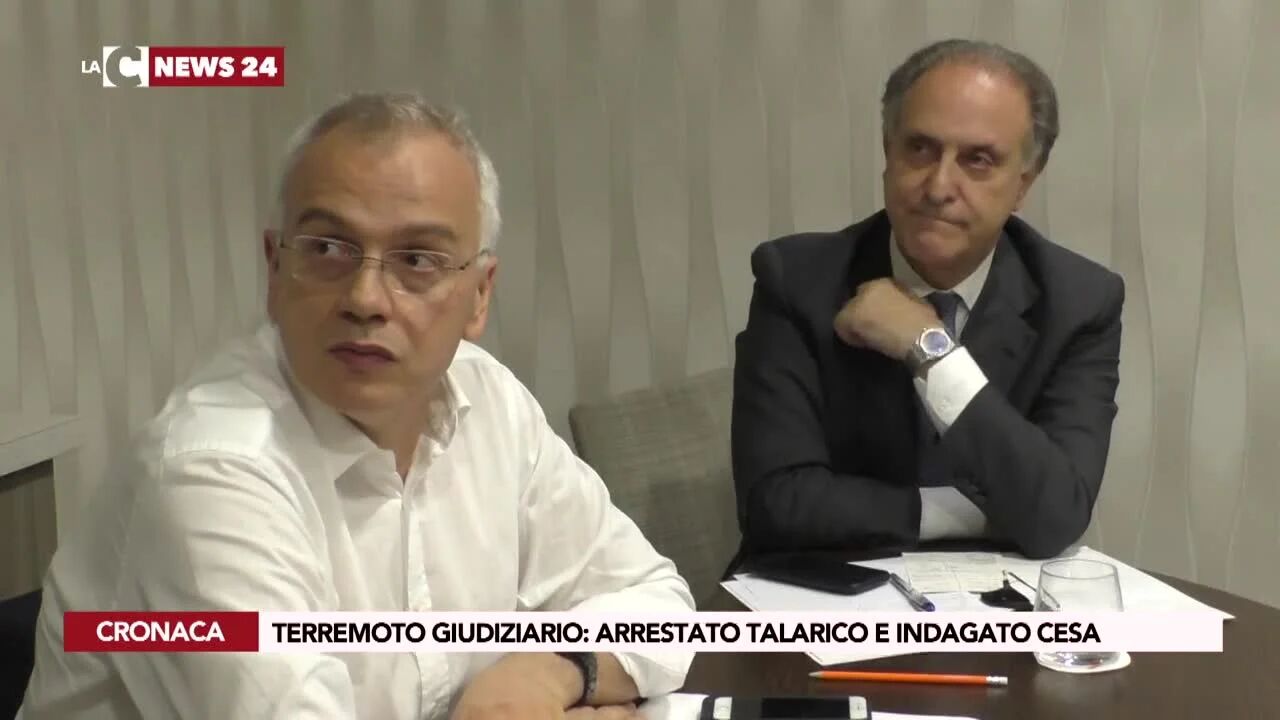 Terremoto giudiziario: arrestato Talarico e indagato Cesa 