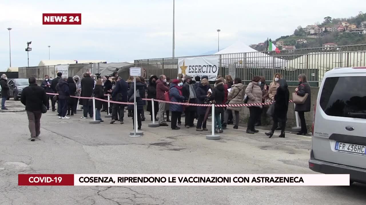 Cosenza, riprendono le vaccinazioni con Astrazeneca