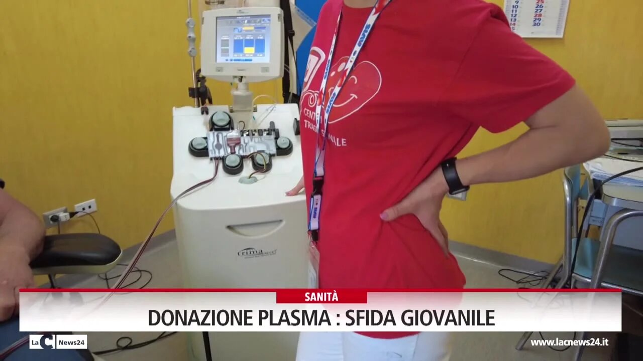 Donazione plasma, sfida giovanile