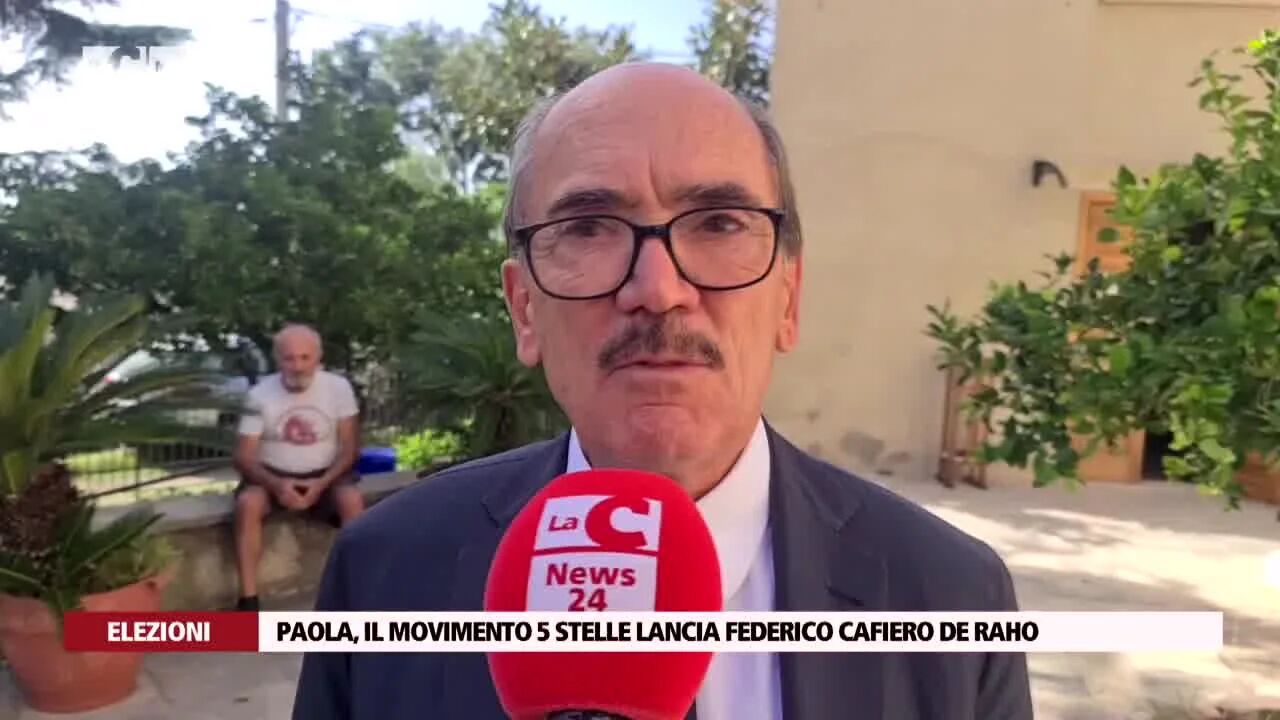 Paola, il movimento 5 stelle lancia Federico Cafiero De Raho