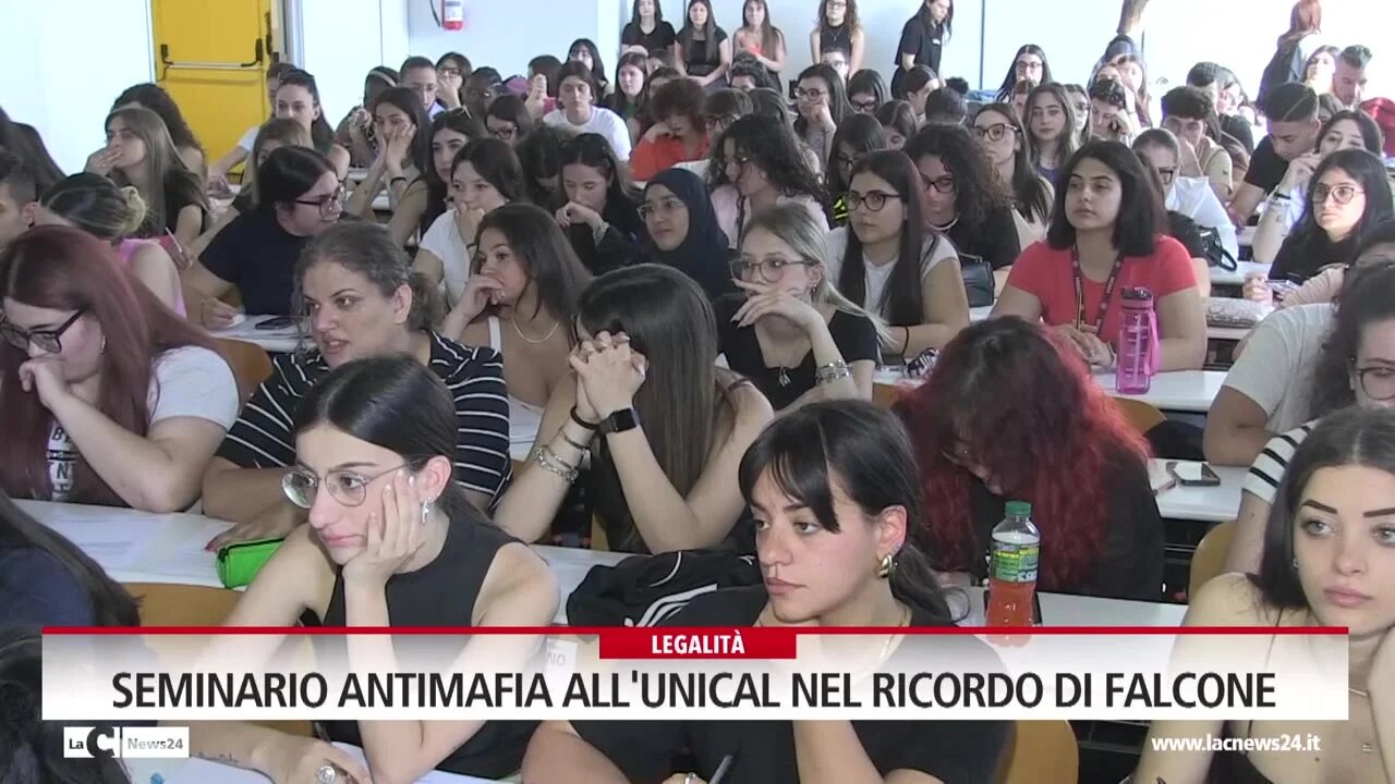 Seminario antimafia all'Unical nel ricordo di Falcone