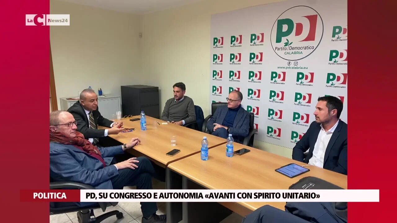 Pd, su congresso e autonomia «avanti con spirito unitario»