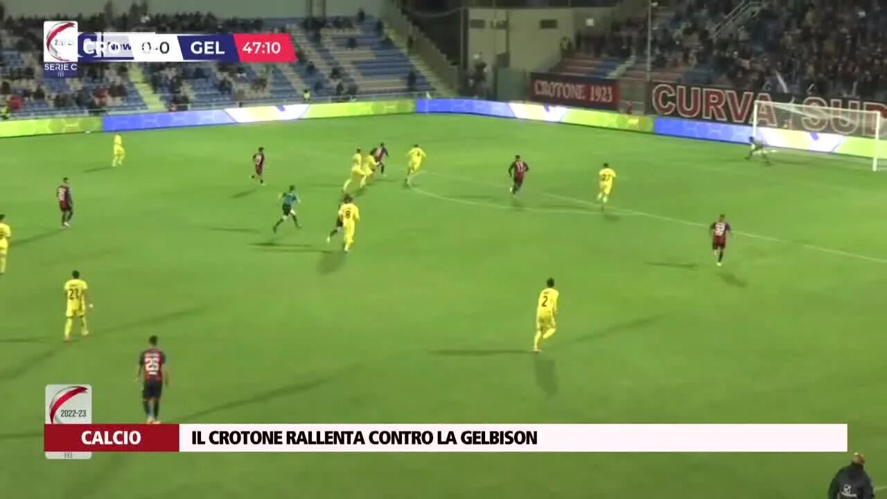 Il Crotone rallenta contro la Gelbison