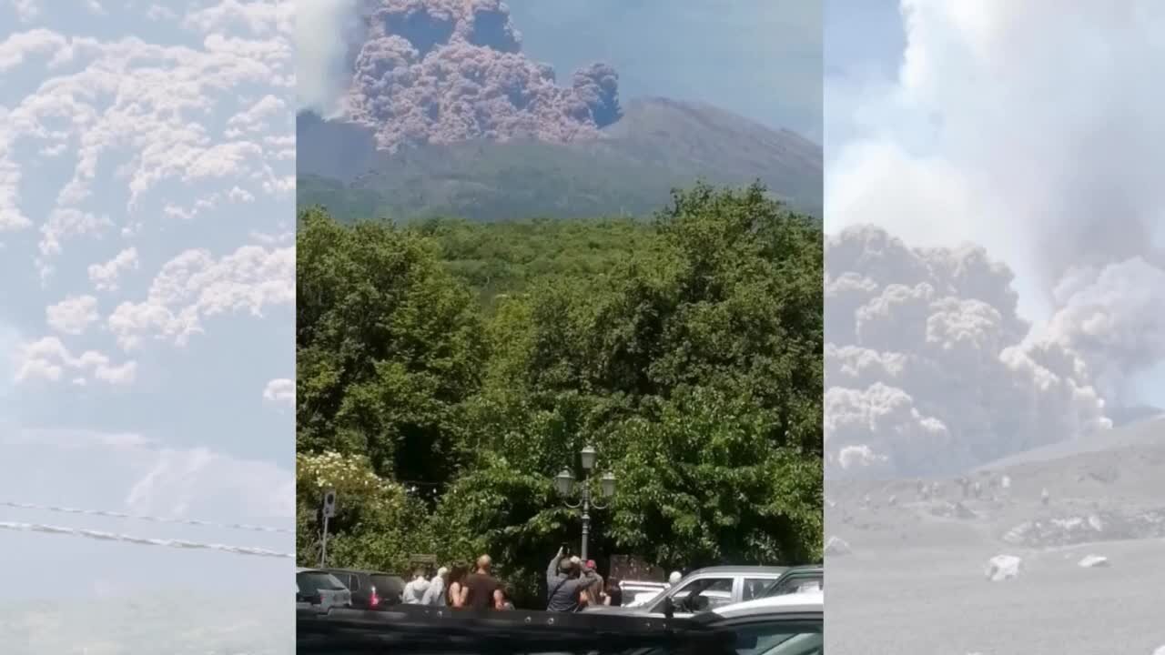 Etna in eruzione, crolla parte del cratere Sud-Est | VIDEO
