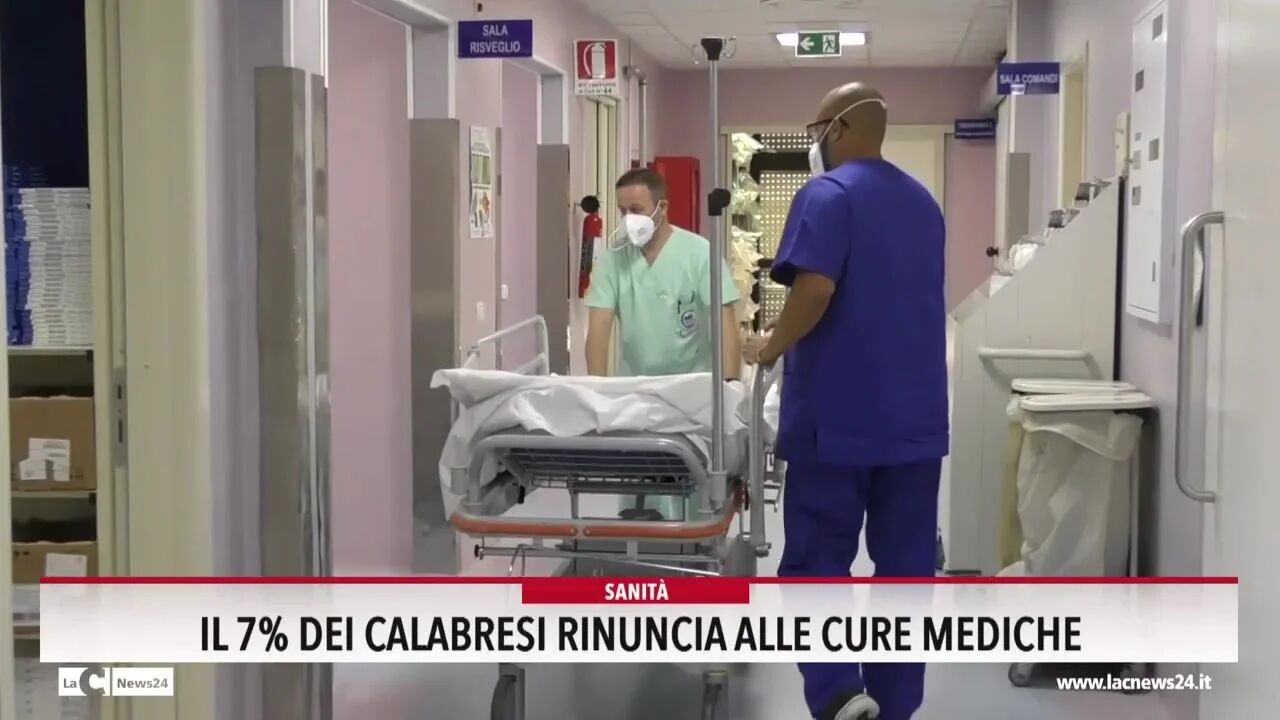 Il 7% dei calabresi rinuncia alle cure mediche