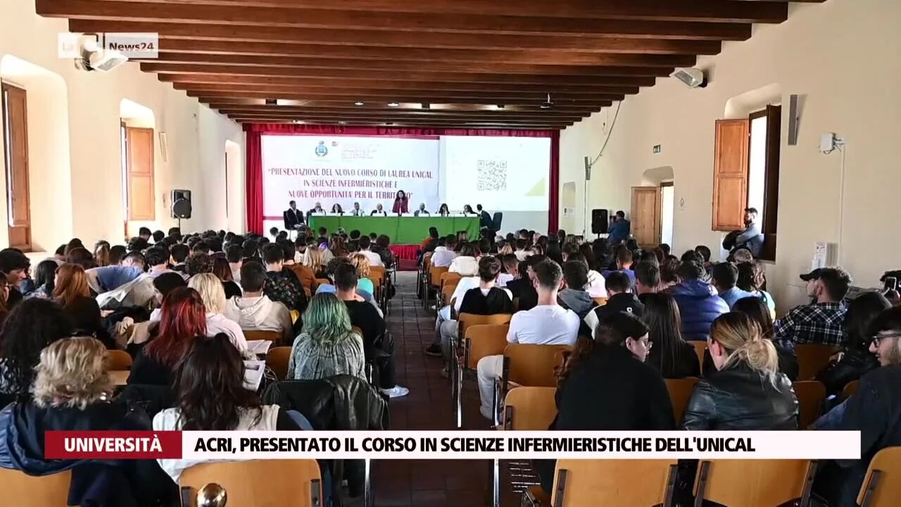 Acri, presentato il corso in scienze infermieristiche dell'Unical