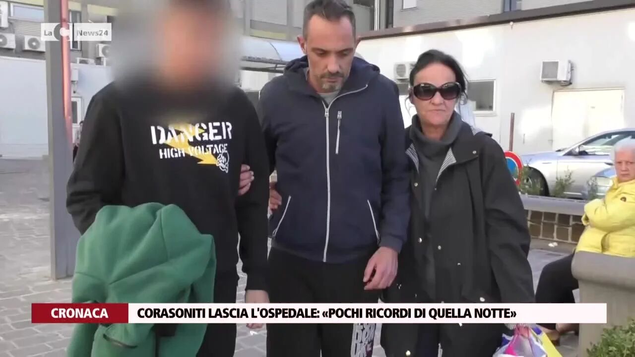 Corasoniti lascia l'ospedale: «Pochi ricordi di quella notte»