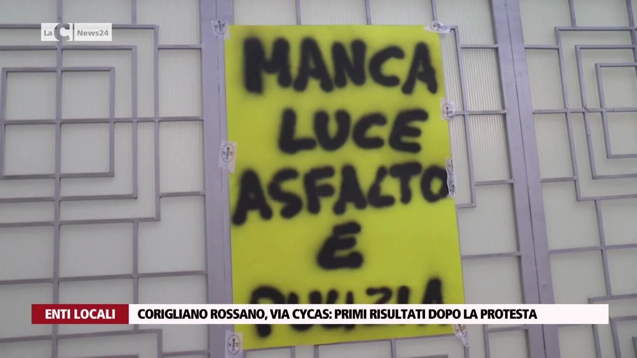 Corigliano Rossano, via Cycas, primi risultati dopo la protesta