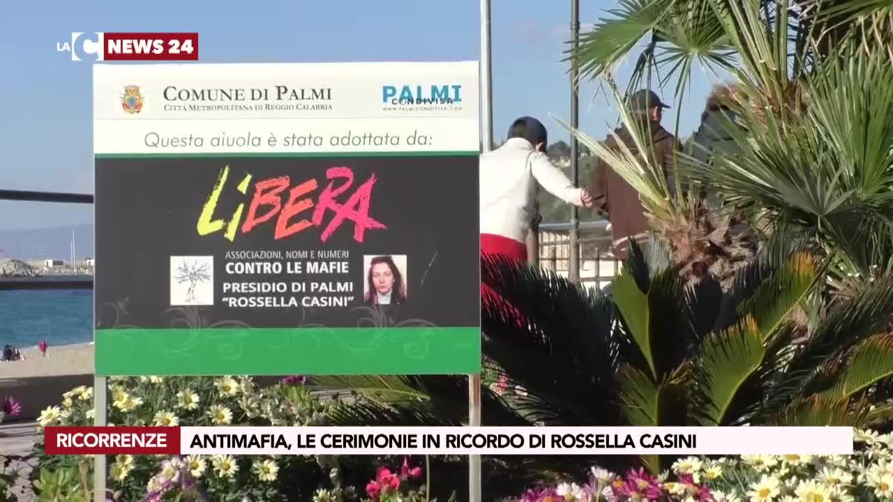 Antimafia, le cerimonie in ricordo di Rossella Casini