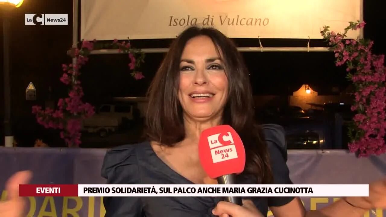 Premio Solidarietà, sul palco anche Maria Grazia Cucinotta