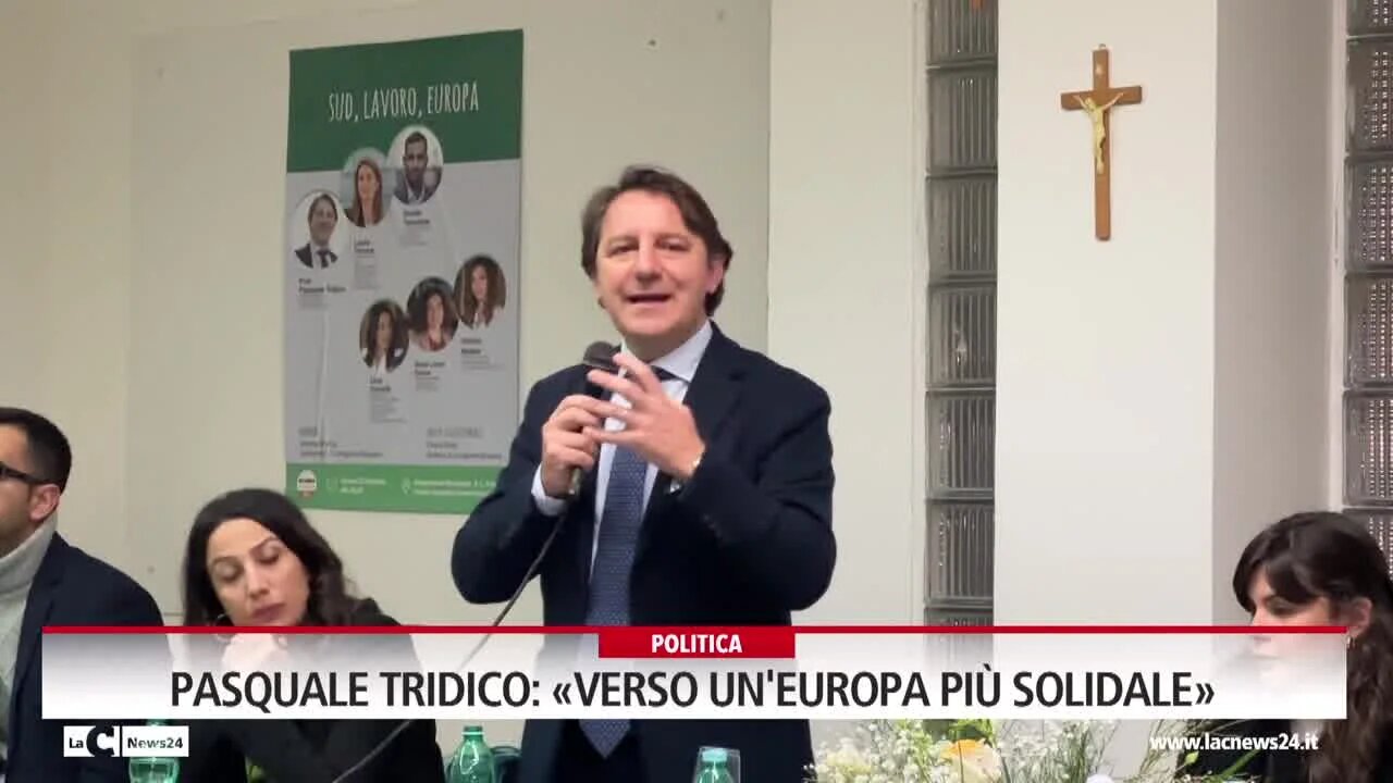 Pasquale Tridico: «Verso un'Europa più solidale»