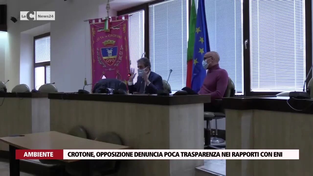 Crotone, opposizione denuncia poca trasparenza nei rapporti con Eni