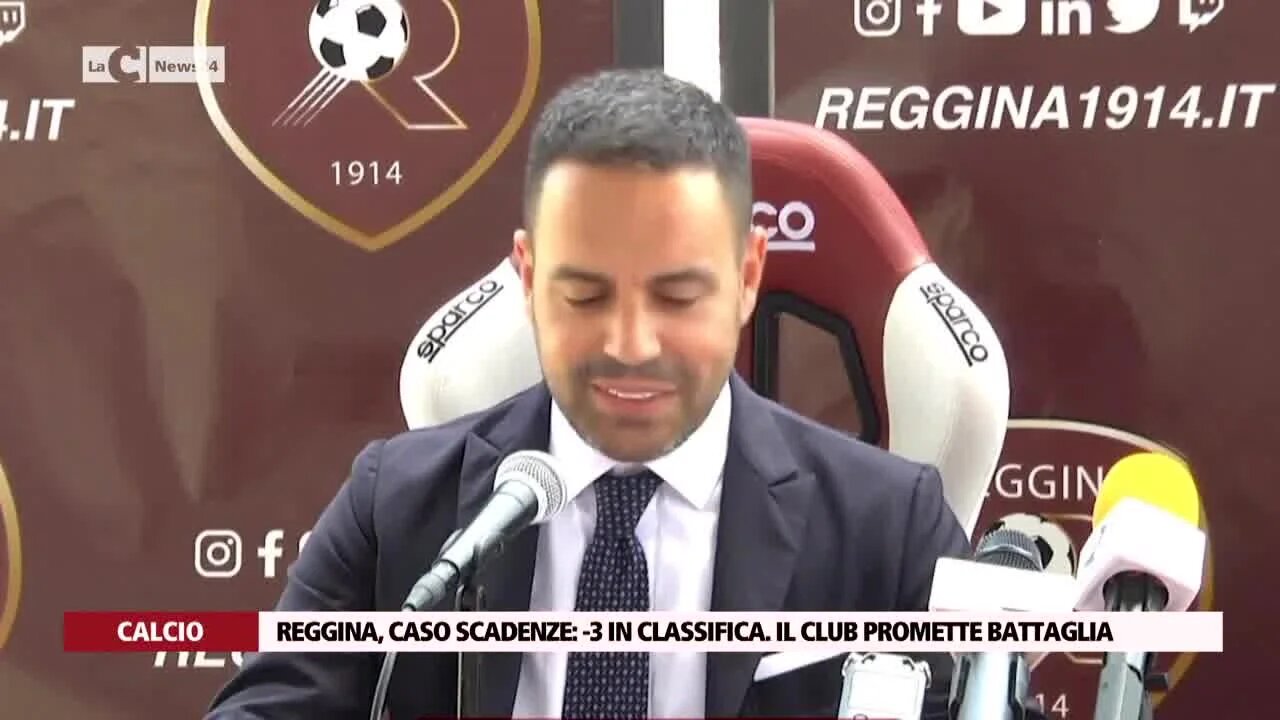 Reggina, caso scadenze: -3 in classifica. il club promette battaglia