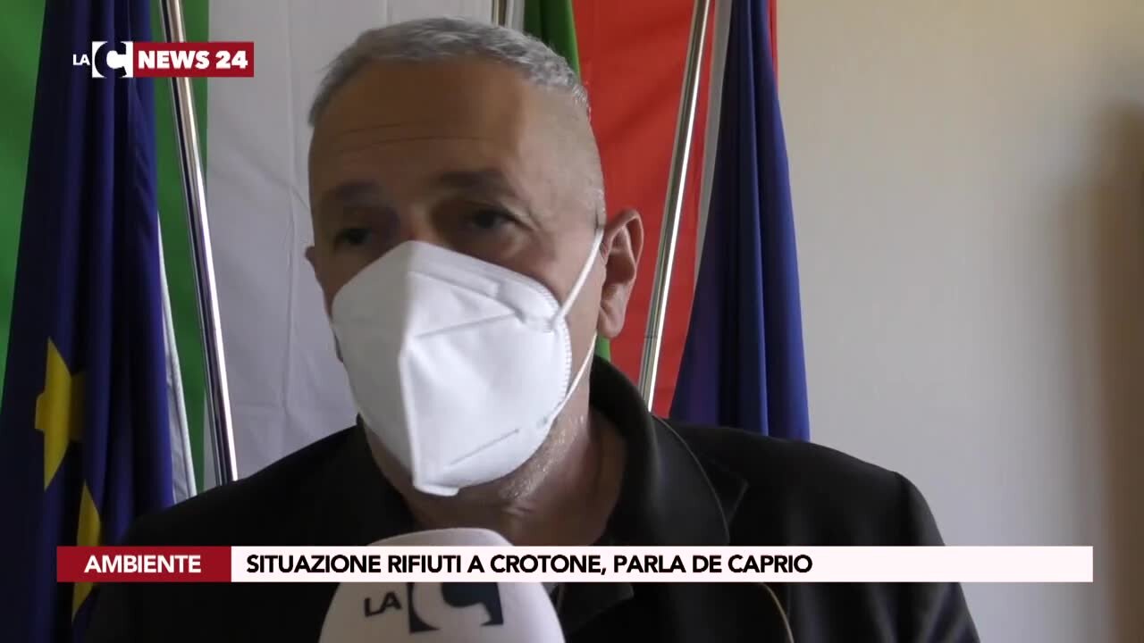 Situazione rifiuti a Crotone, parla De Caprio