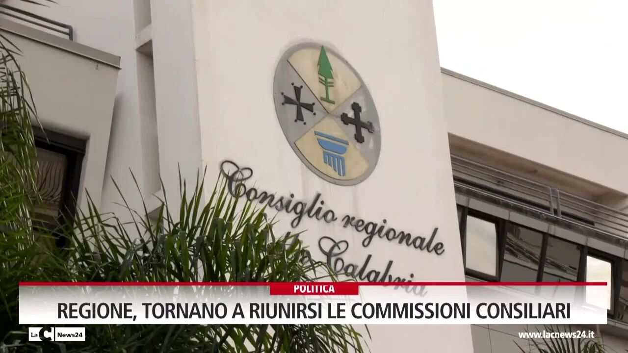 Regione, tornano a riunirsi le commissioni consiliari