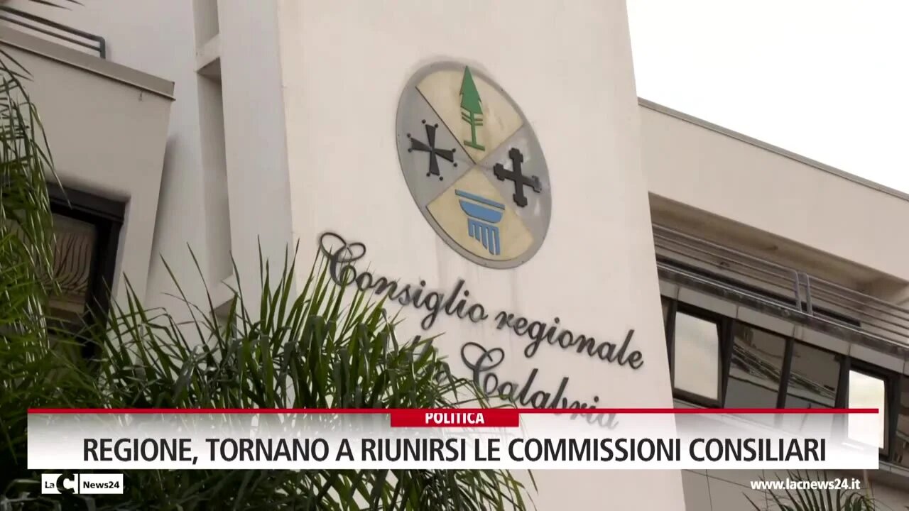 Regione, tornano a riunirsi le commissioni consiliari