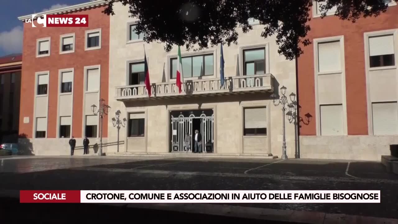 Crotone, comune e associazioni in aiuto delle famiglie bisognose