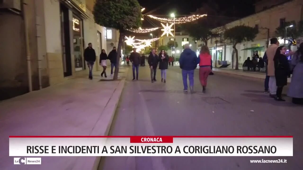 Risse e incidenti a San Silvestro a Corigliano Rossano