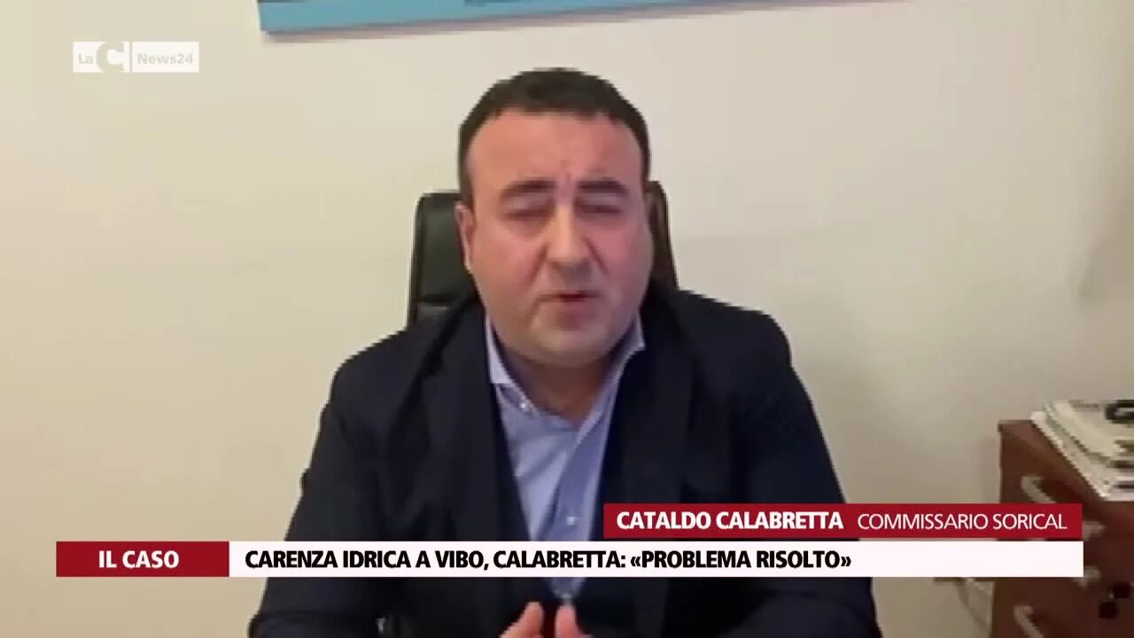 Carenza idrica a Vibo, Calabretta: «Problema risolto»