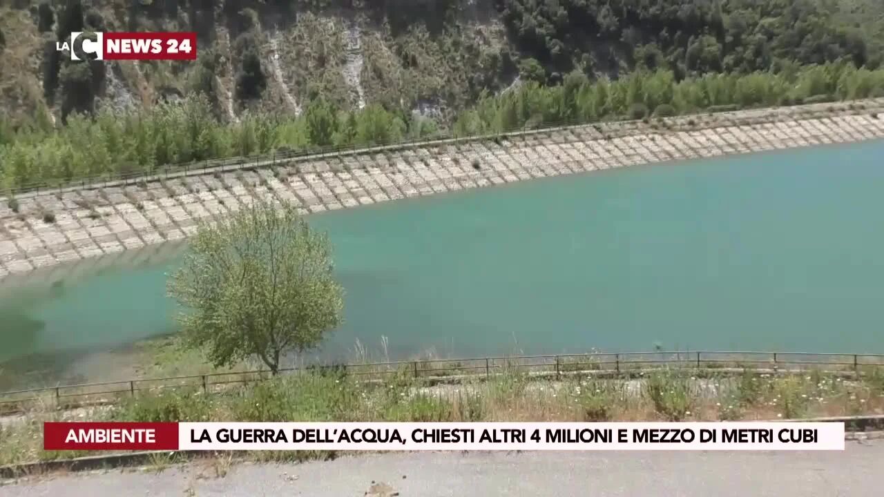 La guerra dell’acqua, chiesti altri 4 milioni e mezzo di metri cubi