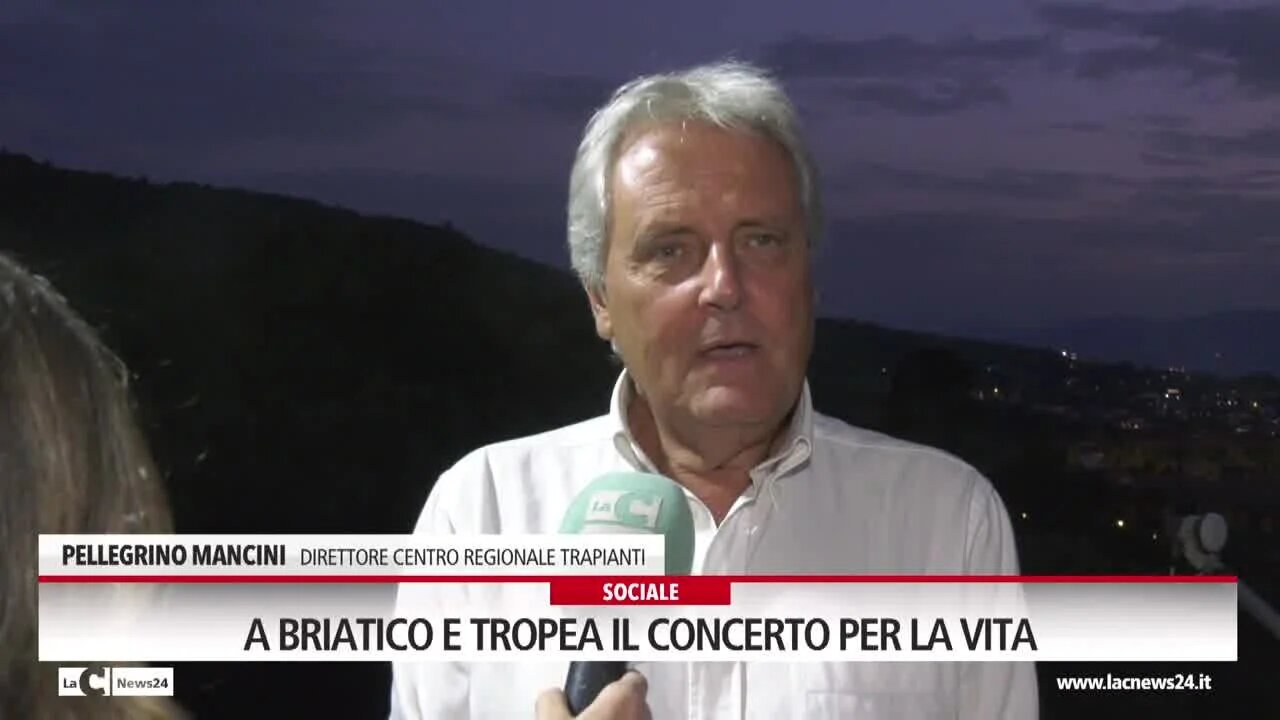 A Briatico e Tropea il concerto per la vita