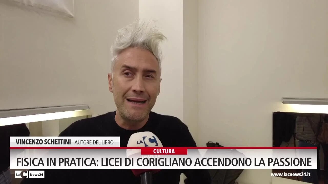Il prof Schettini e la sua “fisica che ci piace” a Corigliano Rossano, l’invito agli studenti: «Credete nelle scienza»