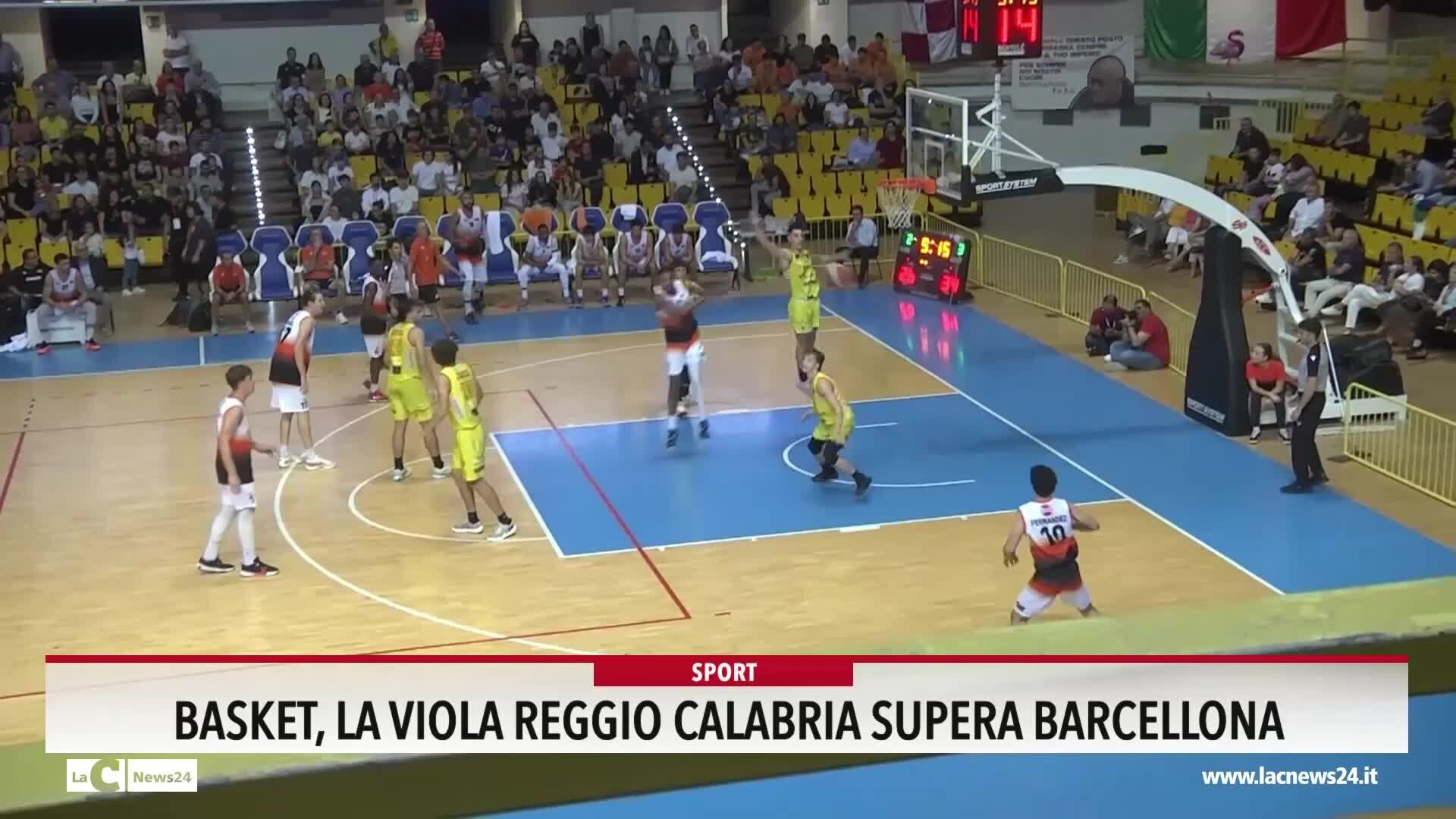 Basket, la Viola Reggio Calabria supera Barcellona