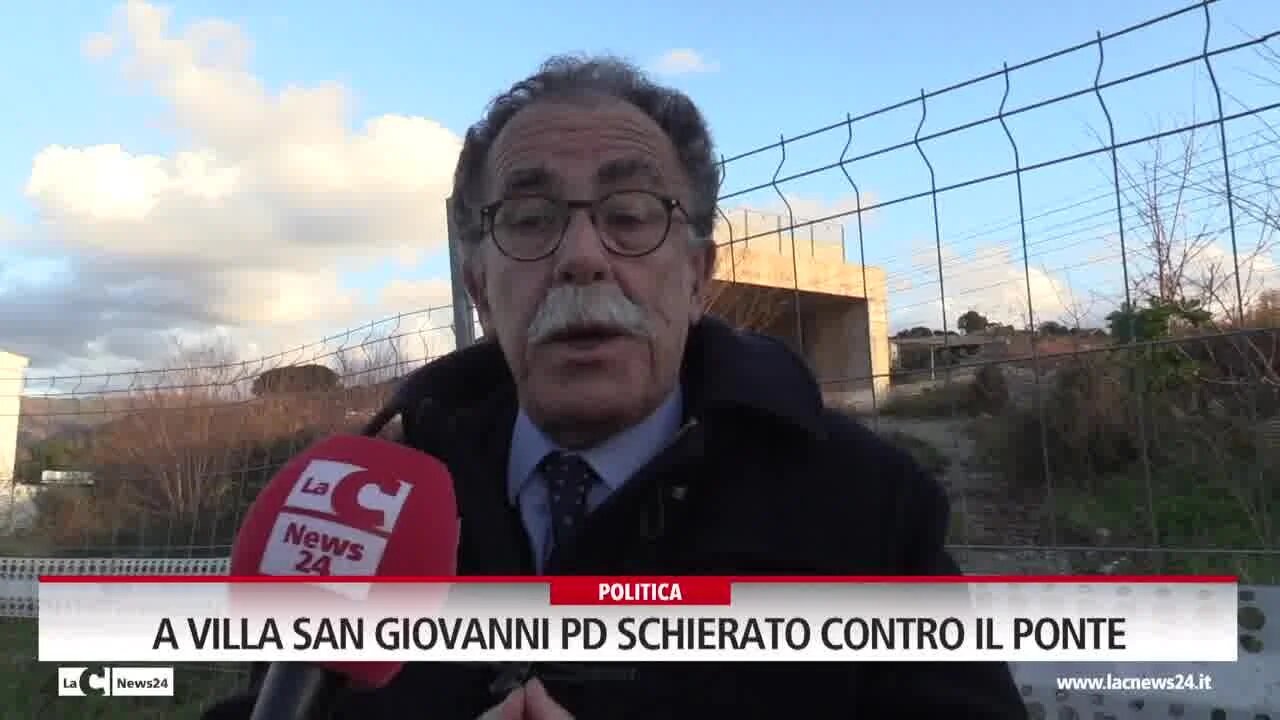 A Villa San Giovanni Pd schierato contro il ponte