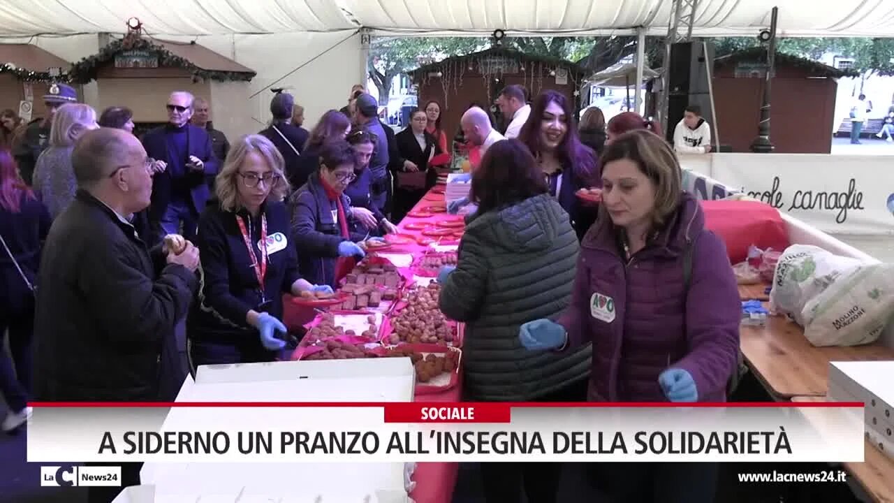 A Siderno un pranzo all’insegna della solidarietà