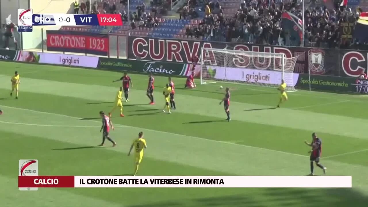 Il Crotone batte la Viterbese in rimonta