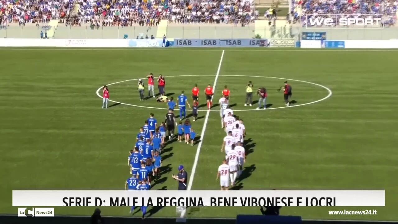 Serie D:  male la Reggina, bene Vibonese e Locri