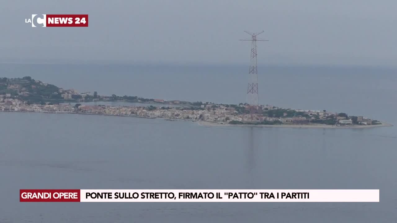 Ponte sullo Stretto, firmato il "patto" tra i partiti
