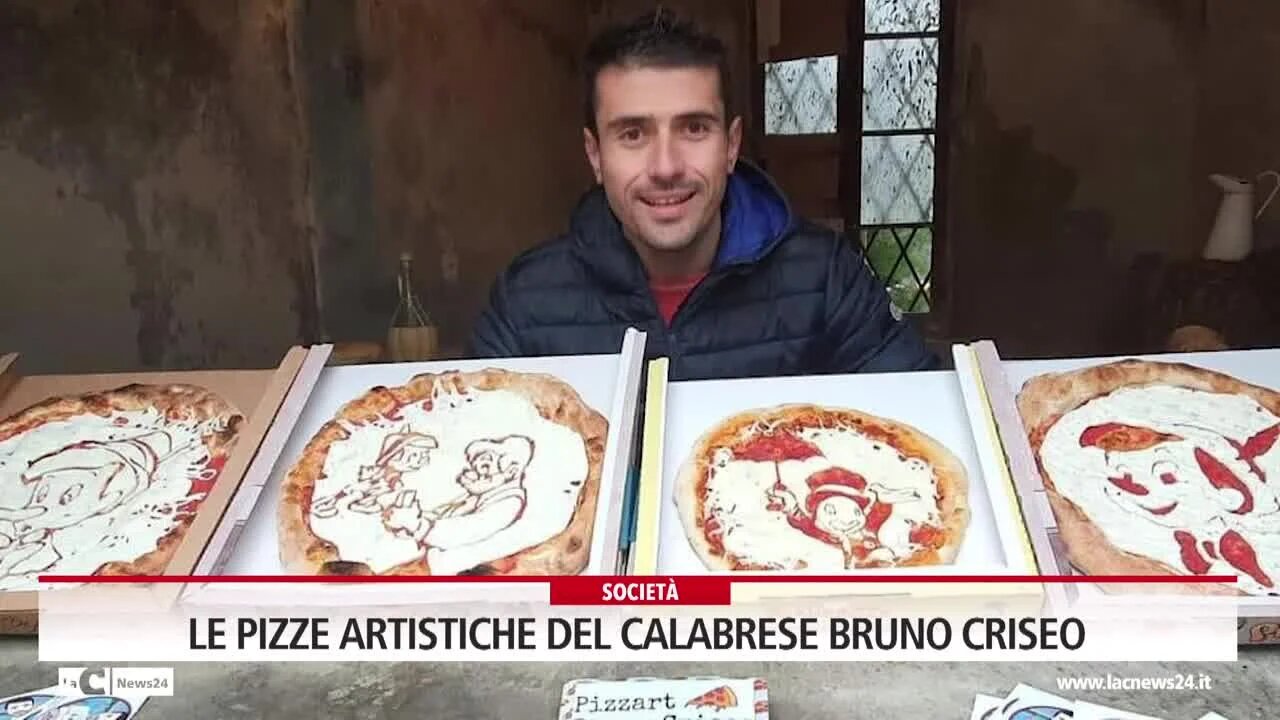 Le pizze artistiche del calabrese Bruno Criseo stupiscono tutta Italia: «Il mio sogno? Realizzarmi nella mia terra»