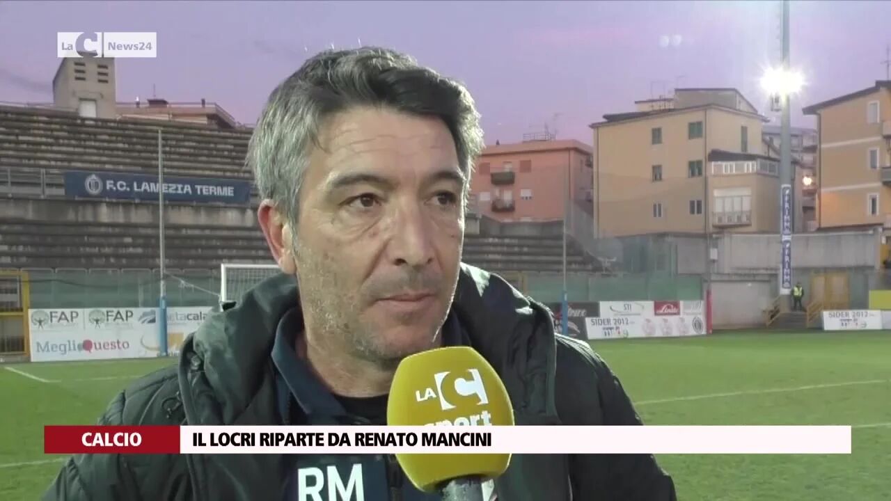 Il Locri riparte da Renato Mancini